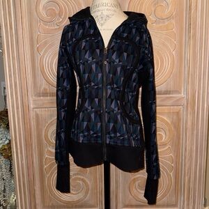 Lululemon Geometric Patterned Scuba Jacket Women’s Size 12